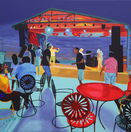 Night at the Union 2 - Acrylic on Canvas